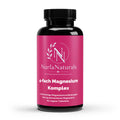 Magnesium 4fach Komplex von Nuria Naturals – Dose mit 60 veganen Tabletten